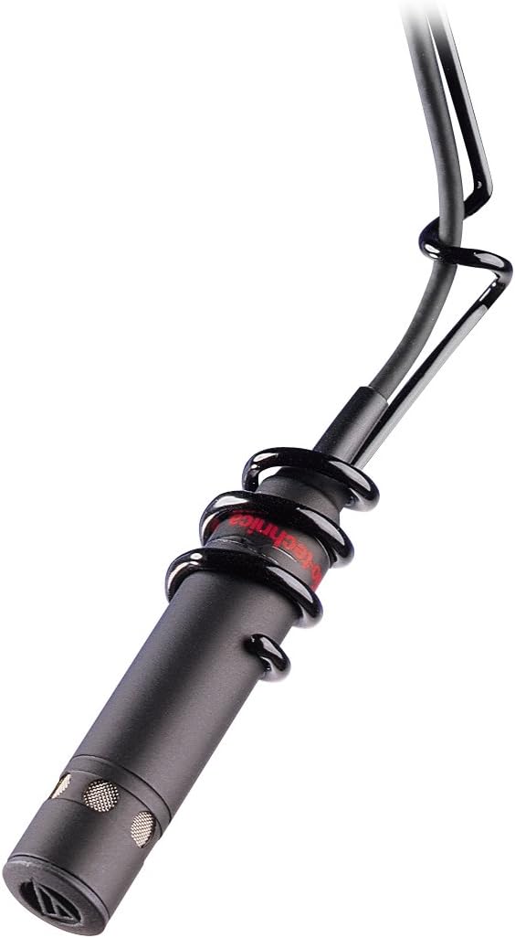 Audio-Technica PRO 45 ProPoint Cardioid Condenser Hanging Microphone (Black) Bundle with Amazon Basics 50ft XLR Microphone Cable