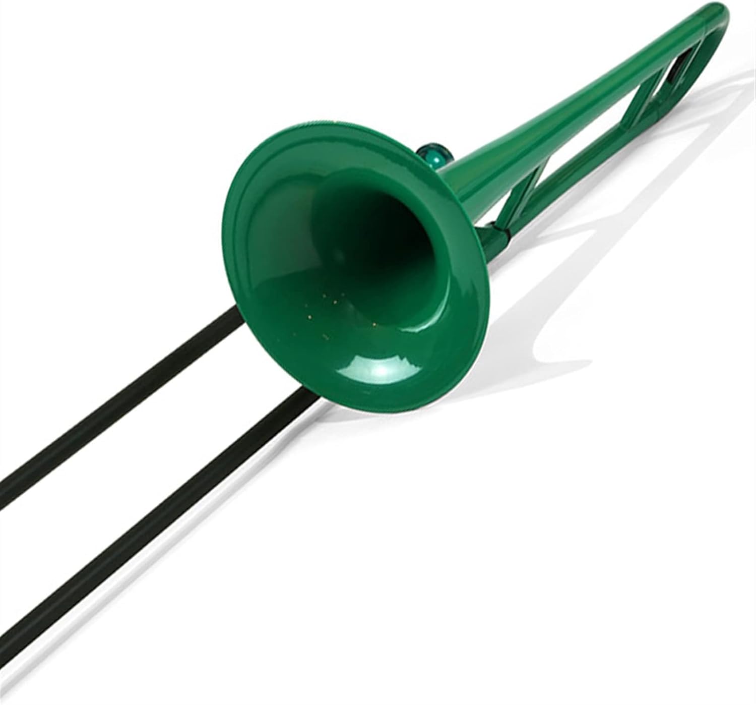 FLFL Student Trombone Plastic Trombone Brass Instrument in B Flat is Suitable for Beginners to Test and Perform (Color : Green)
