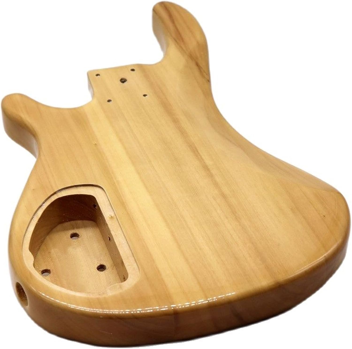 Poplar Wood Electric Bass Guitar Body Natural Color Guitar Barrel High Gloss Finish Wood Body Guitar Parts Guitar DIY Accessory