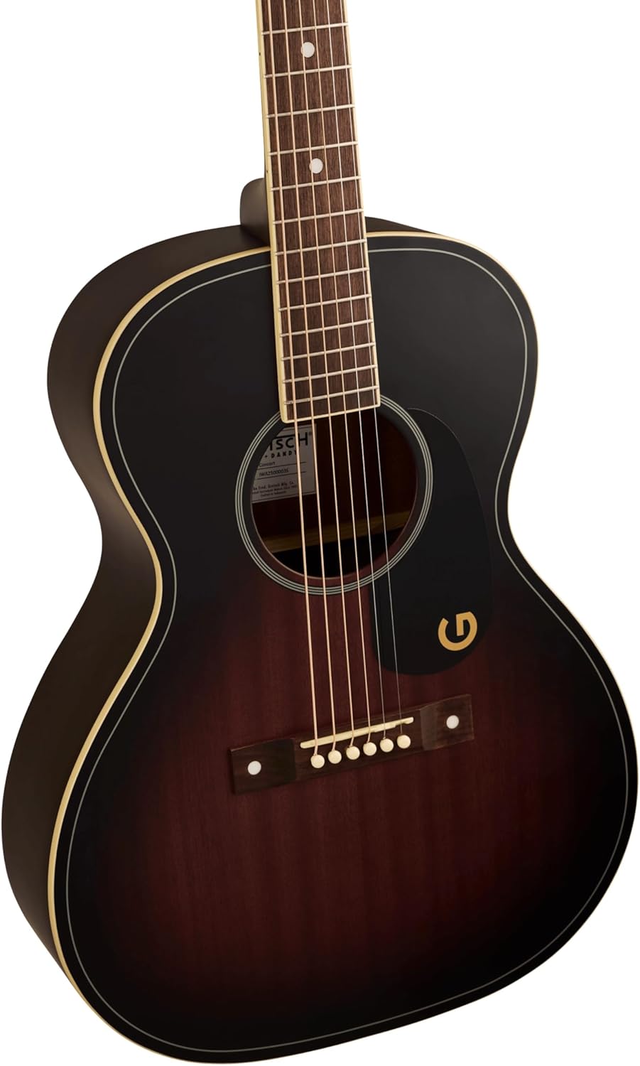 Gretsch Jim Dandy Concert Acoustic Guitar - Deep Cherry Burst