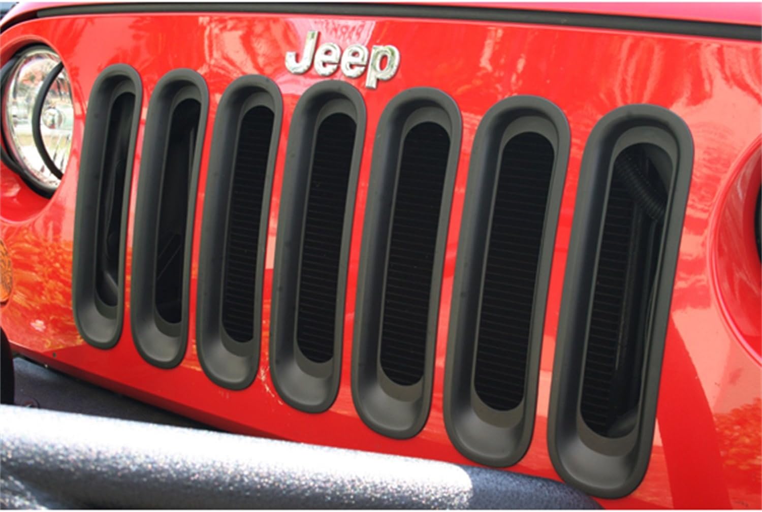Rugged Ridge | Grille Insert Kit, Black | 11306.30 | Fits 2007-2018 Jeep Wrangler JK