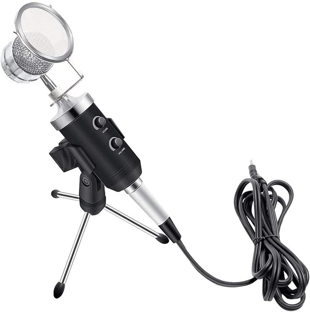 Microphone, Multipurpose Karaoke - Plug&Play Studio Microphone, for Streaming, Podcast, Studio Recording and Games
