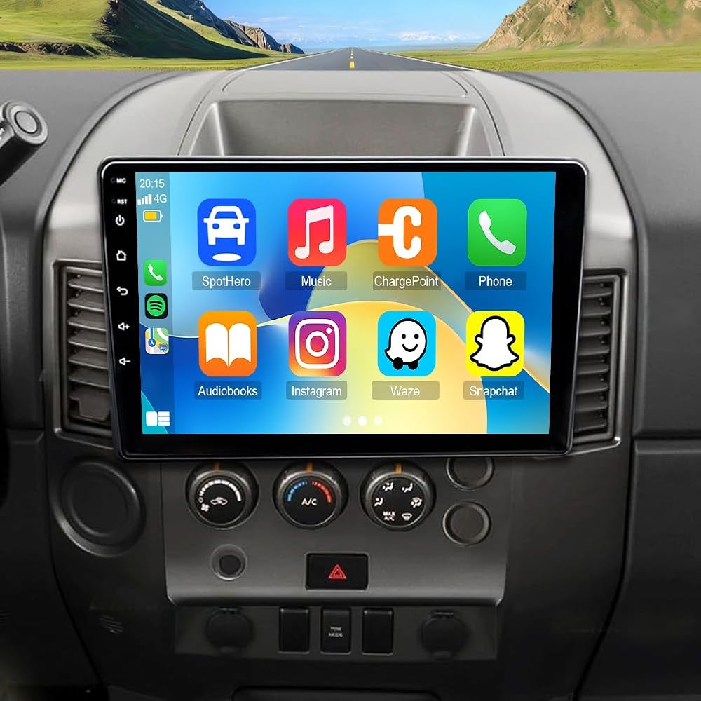 4+64G Double Din Radio Stereo for Nissan Titan 2004-2007 with Wireless Carplay & Android Auto,10.1 Inch Android 15 Car Audio Receiver GPS Navigation Unit with Bluetooth Head Unit WiFi SWC