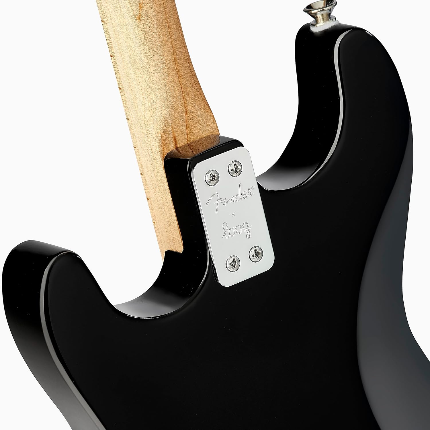 Fender x Loog 3-String Stratocaster Electric kids Guitar 3 string beginner kit (Black)