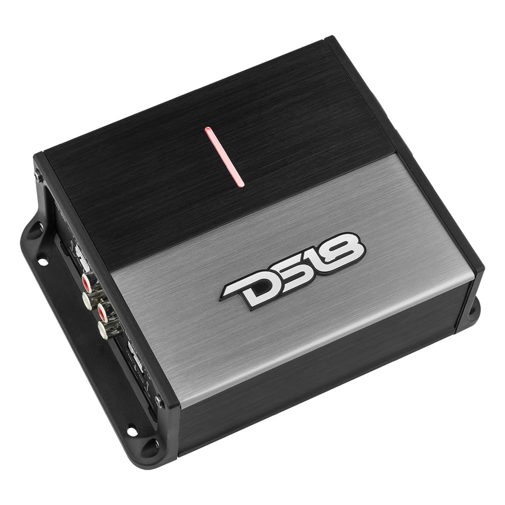 DS18 ION1000.4D Compact Full Range Class D 4 Channel Amplifier 4 X 150 Watts RMS @ 4 OHM - Silver/Black