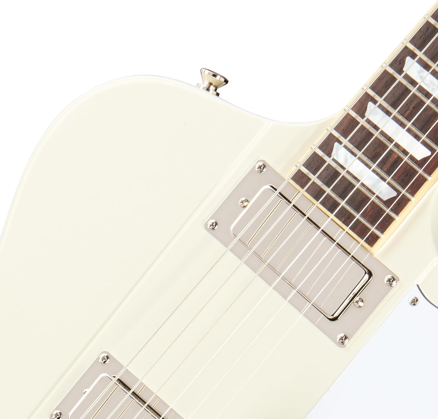 Epiphone Inspired by Gibson Custom 1963 Firebird V, Polaris White with Case