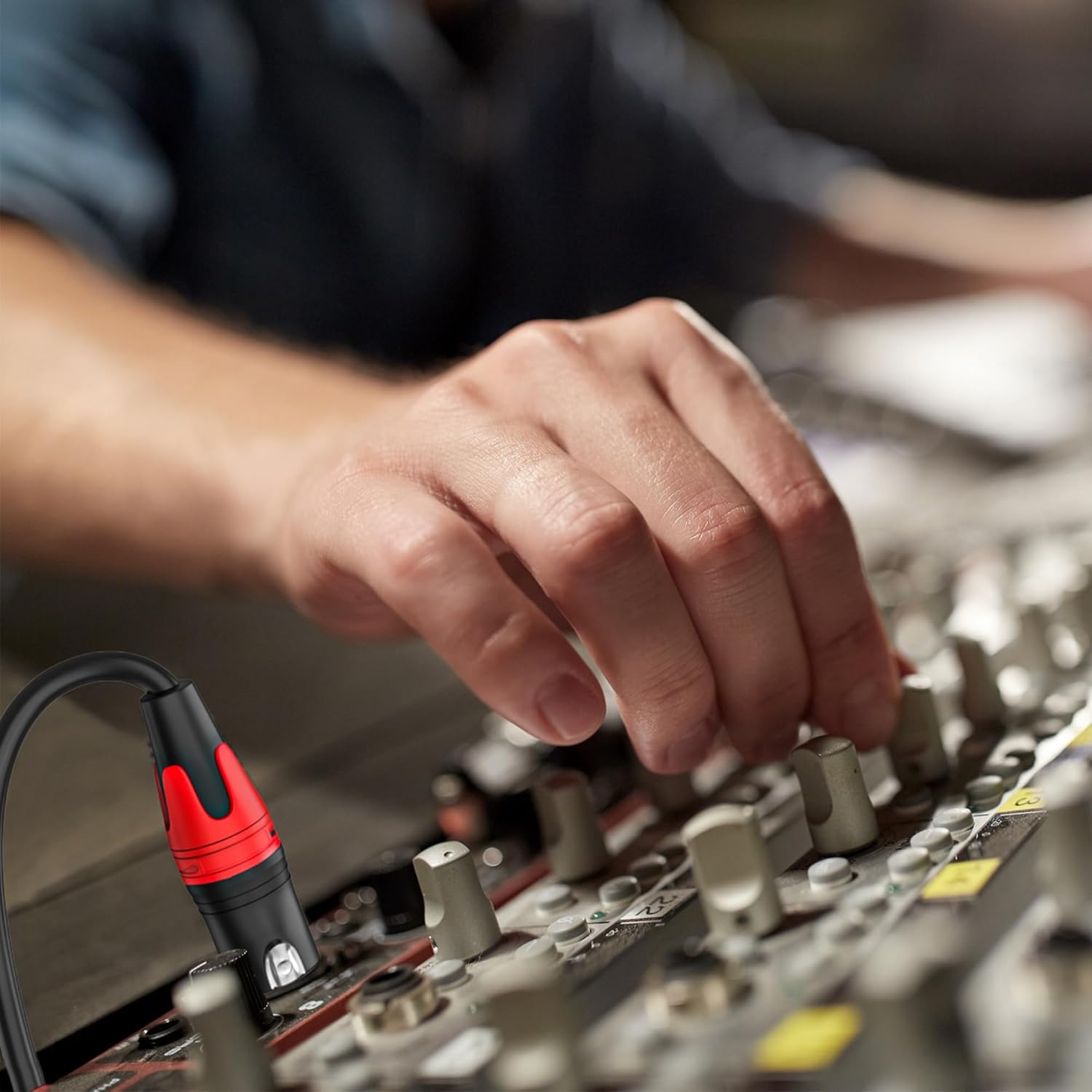 6 Pack, 50 FT XLR Male to Female Cable Professional Balanced Microphone Lead XLR Male to Female Cables, Extension Mic Cable Cord