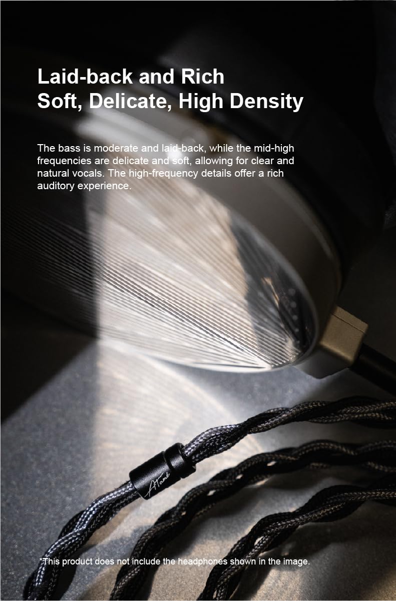 Moondrop Atami Headphone Upgrade Cable with 4.4mm Fully Balanced Plug Without Microphone (Dual 3.5mm)