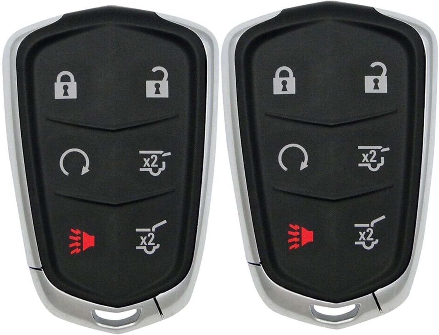 2X New Replacement Key Fob Compatible with & Fit for Select Cadillac Vehicles 433MHz. Read Description