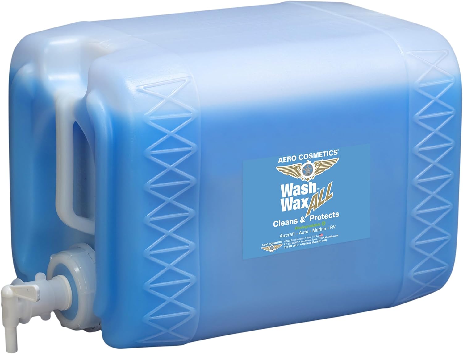 Wet or Waterless Car Wash Wax 5 Gallons Aircraft Quality for your Car, RV, Boat, Motorcycle Anywhere, Anytime, Home, Office, School, Garage, Parking Lots.