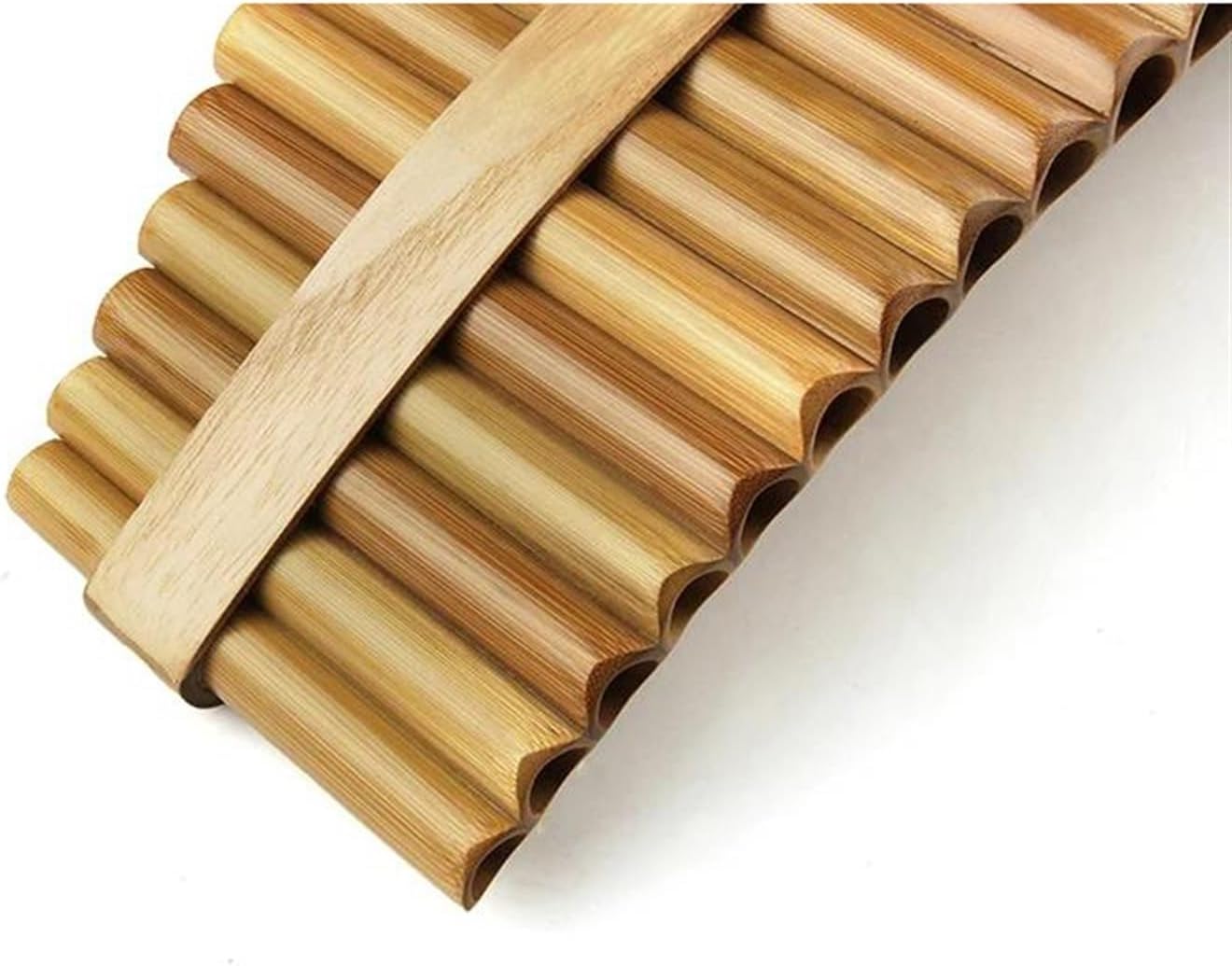 pan flute for beginners Professional Pan Flute 22 Pipes Handmade Music Instruments Woodwind Pan Flute (Color : 22C Left hand)