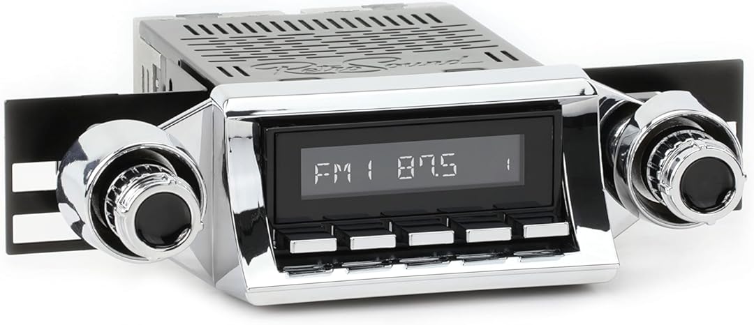 RetroRadio Compatible with 1957 Chevrolet Bel Air Features Include Bluetooth, HD, SiriusXM Ready, AM/FM LBC-M4-104-252-51-74C
