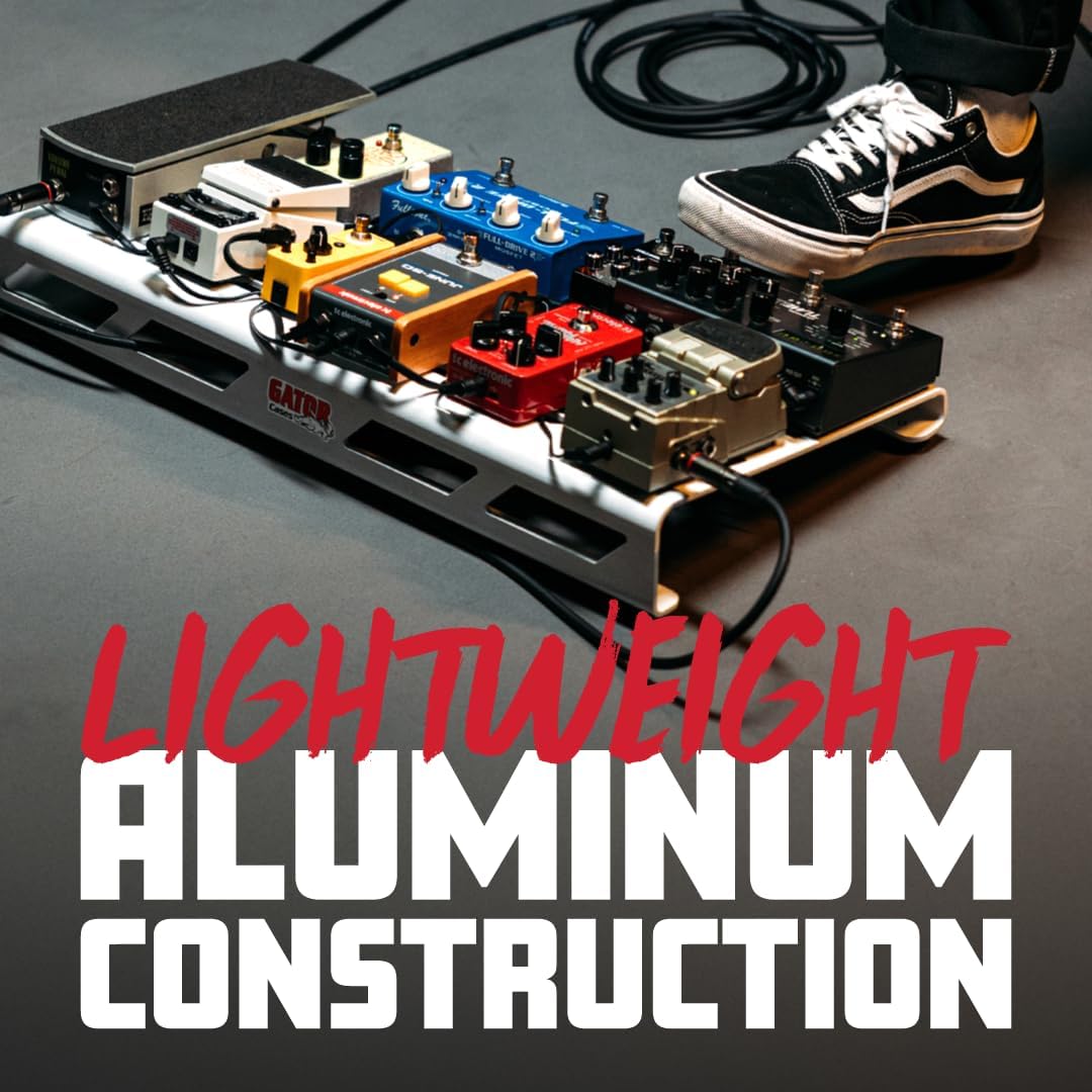 Gator Cases Aluminum Guitar Pedal Board with Carry Bag; Small: 15.75