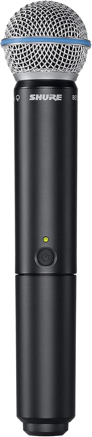 Shure BLX2/B58 Handheld Transmitter with BETA 58A Vocal Mic Capsule - for use with BLX Wireless Microphone Systems, Receiver Sold Separately | H11 Band (BLX2/B58=-H11)