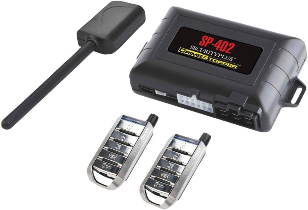 Crimestopper SP402 SecurityPlus 1-Way Combo Alarm Keyless Entry & Remote Start System