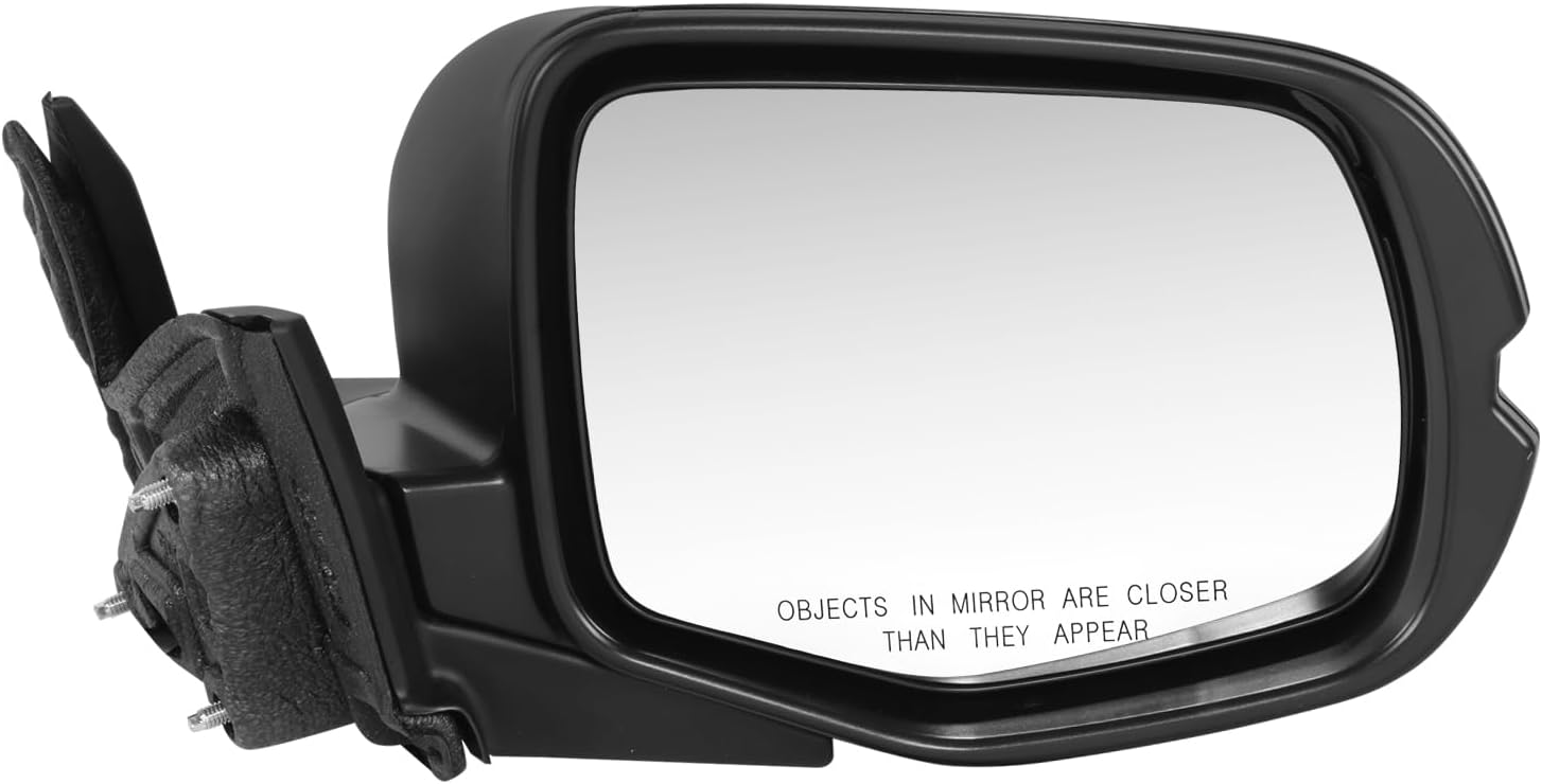DNA MOTORING Passenger Right Side Door Mirror Compatible With Honda Pilot 2019-2022 / Passport 2019-2024, With Power & Heated & Signal & Memory, 76200TG7A71ZE, OEM-MR-HO1321335
