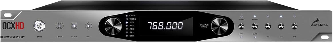 Antelope Audio OCXHD High Definition Master Clock w/ 768 kHz Sample Rate, 64-bit AFC Clocking, Dual Word Clock Inputs, BNC, AES/EBU & S/PDIF Connectivity — Atomic Clock for Studio & Post-Production