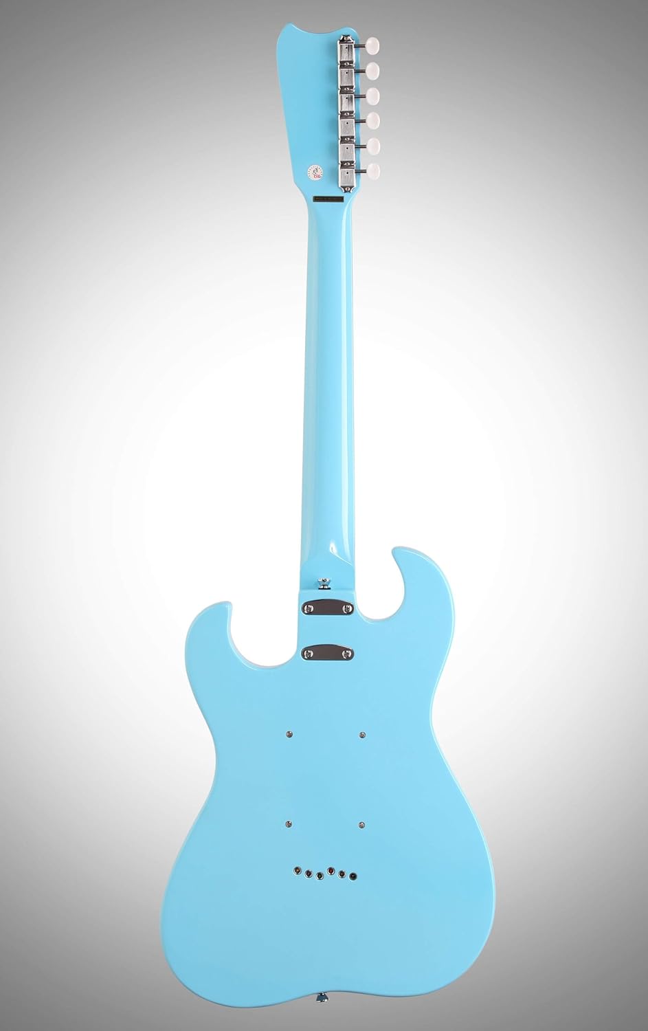 Silvertone Classic 1449-BDLB Solid-Body Electric Guitar, Daphne Light Blue
