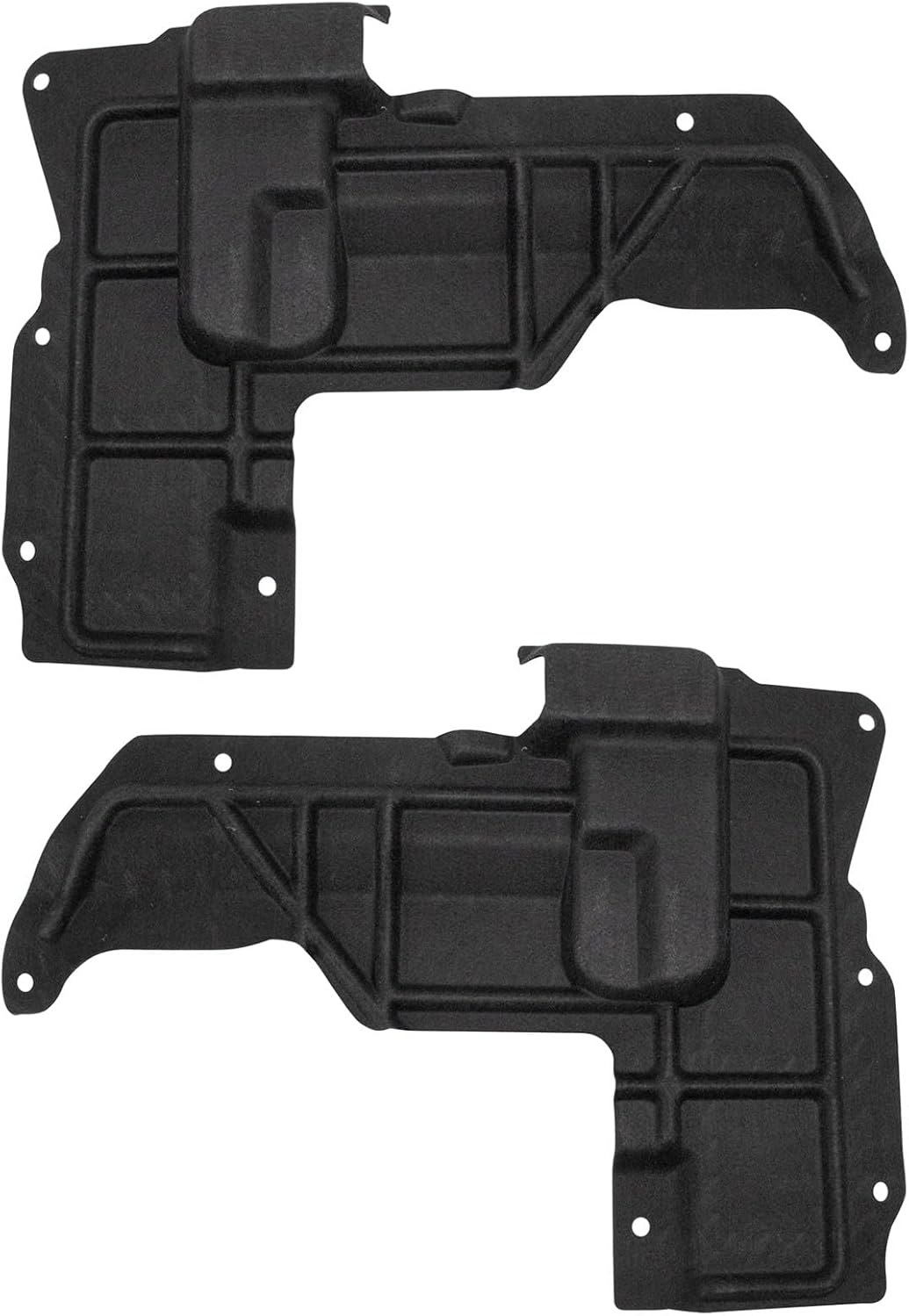 TRQ Front Fender Splash Shield Driver & Passenger Side GM1250163 GM1251163 Compatible with 2016-2019 Cadillac CTS 2016-2022 Chevrolet Camaro