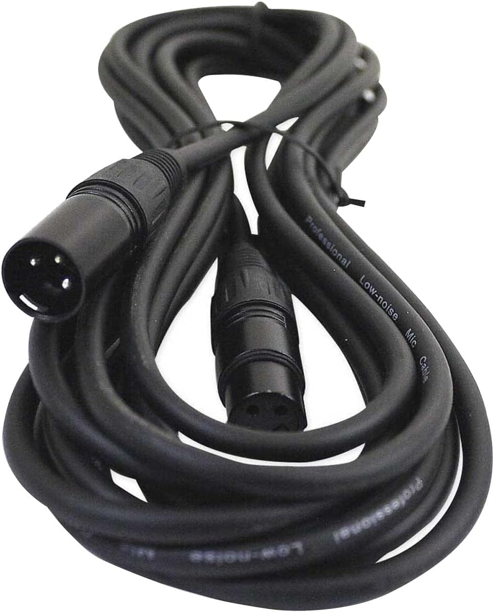Accessories Pack Male-Female 20ft XLR Cables 4 Pack + Ties + Case + Mic Holsters