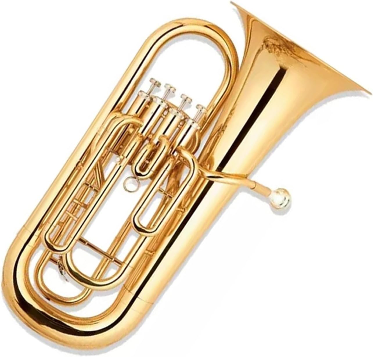 Beginner euphonium Four-tone Bass Tuba Instrument Brass Band B Flat Key Beginner