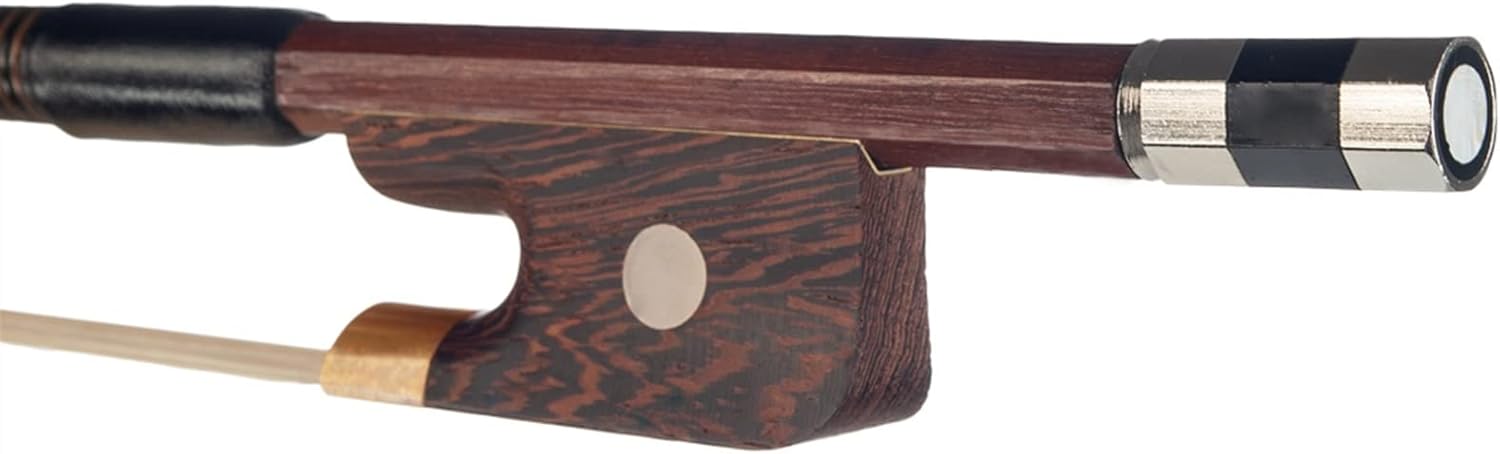 TSTS 4/4 3/4 1/2 1/4 1/8 French Style Bass Bow Double Bass Bow Brazilwood Beginner Bow Real Horsehair Full Size Violin Bow (Color : 4/4)