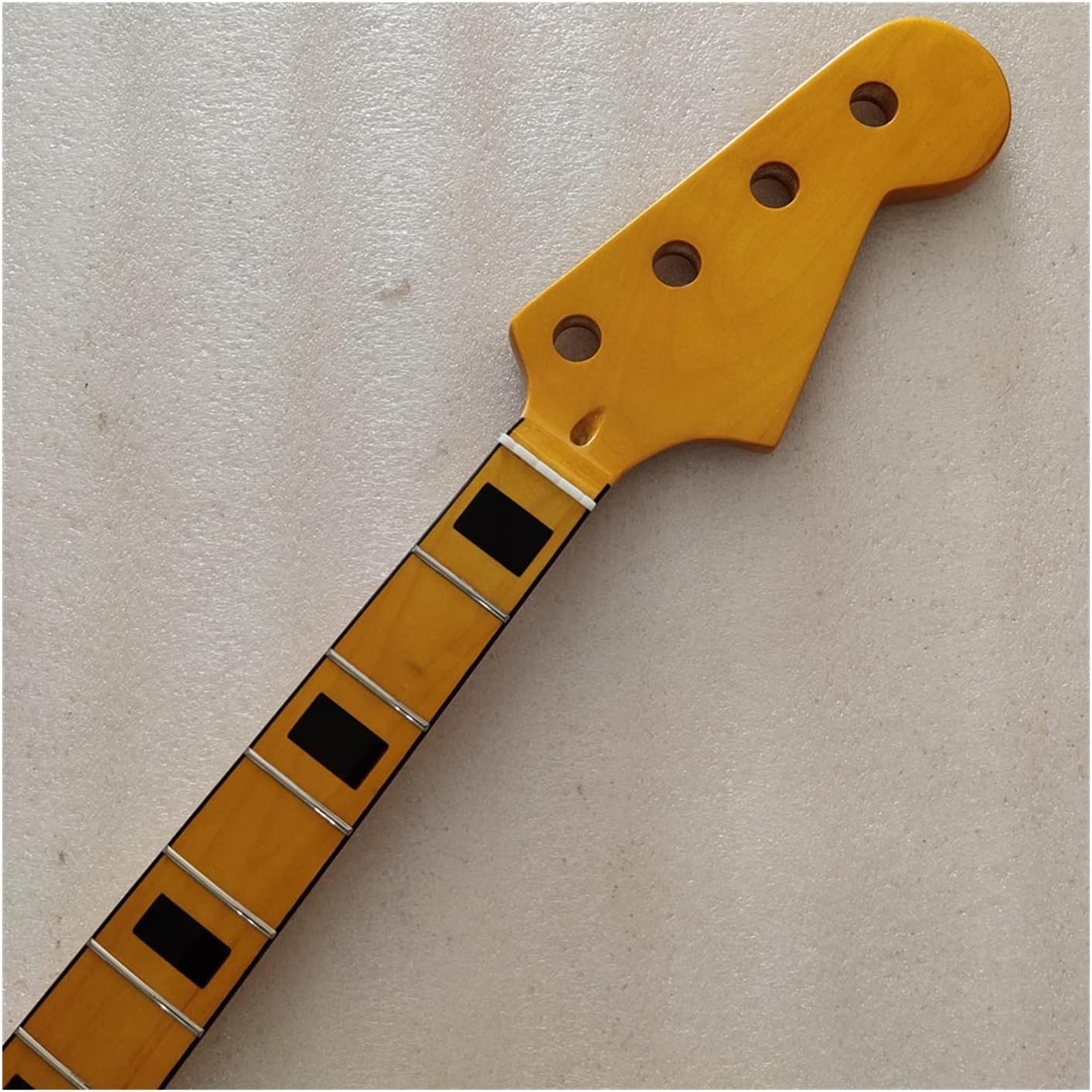 Yellow Maple 20 Frets Bass Guitar Neck Part 4 String Maple Fingerboard 34 Inch Nut 42mm Electric Guitar Neck