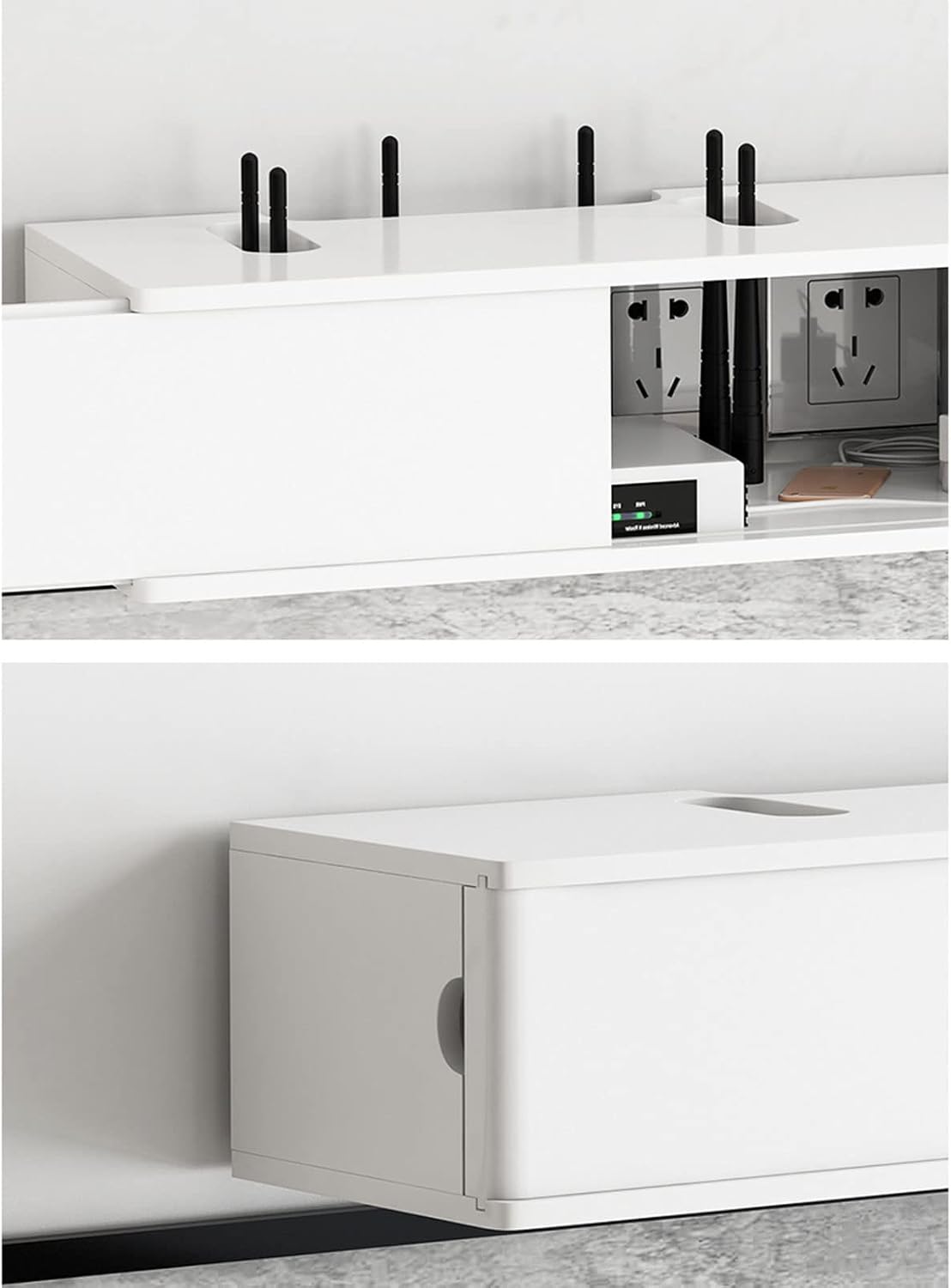 Wall Shelf Floating Shelf Wall Mounted TV Cabinet Set-top Box Router Shelf TV Stand TV Media Console TV Bracket TV Wall Unit Decor Gaming Shelf Home Entertainment Center Wall Mount Corner Shelves