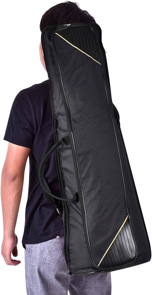Trombone Case, 33.9 * 13.0 * 4.3 in Trombone Bag, Oxford Cloth Protect Musical Instrument from Bumps During Transport and Carrying for Alto/Tenor Players (Black)