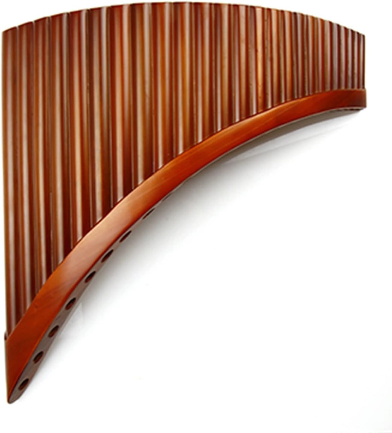 Handmade 25 Pipes Pan Flute C Key Panpipes Woodwind Instrument Bamboo Pan Flute (Color : Left)