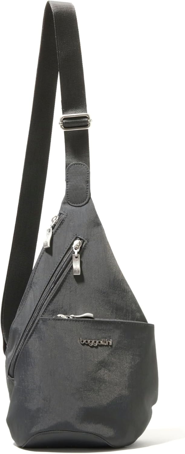 Baggallini Mini Sling - 12x7 Sling Crossbody Bag Backpack with Adjustable Shoulder Strap