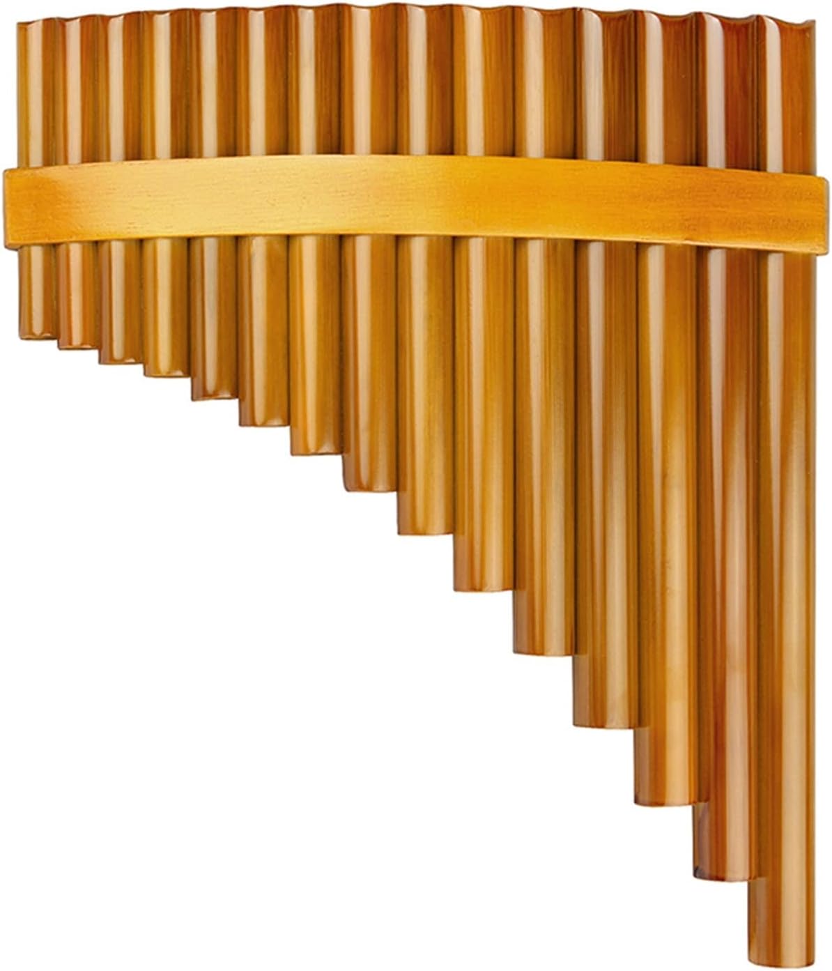 Natural Bamboo Flute Chinese Musical Instrument Pan Flute Wind Instrument Pan Pipes Handmade Pan Flute (Color : Left)