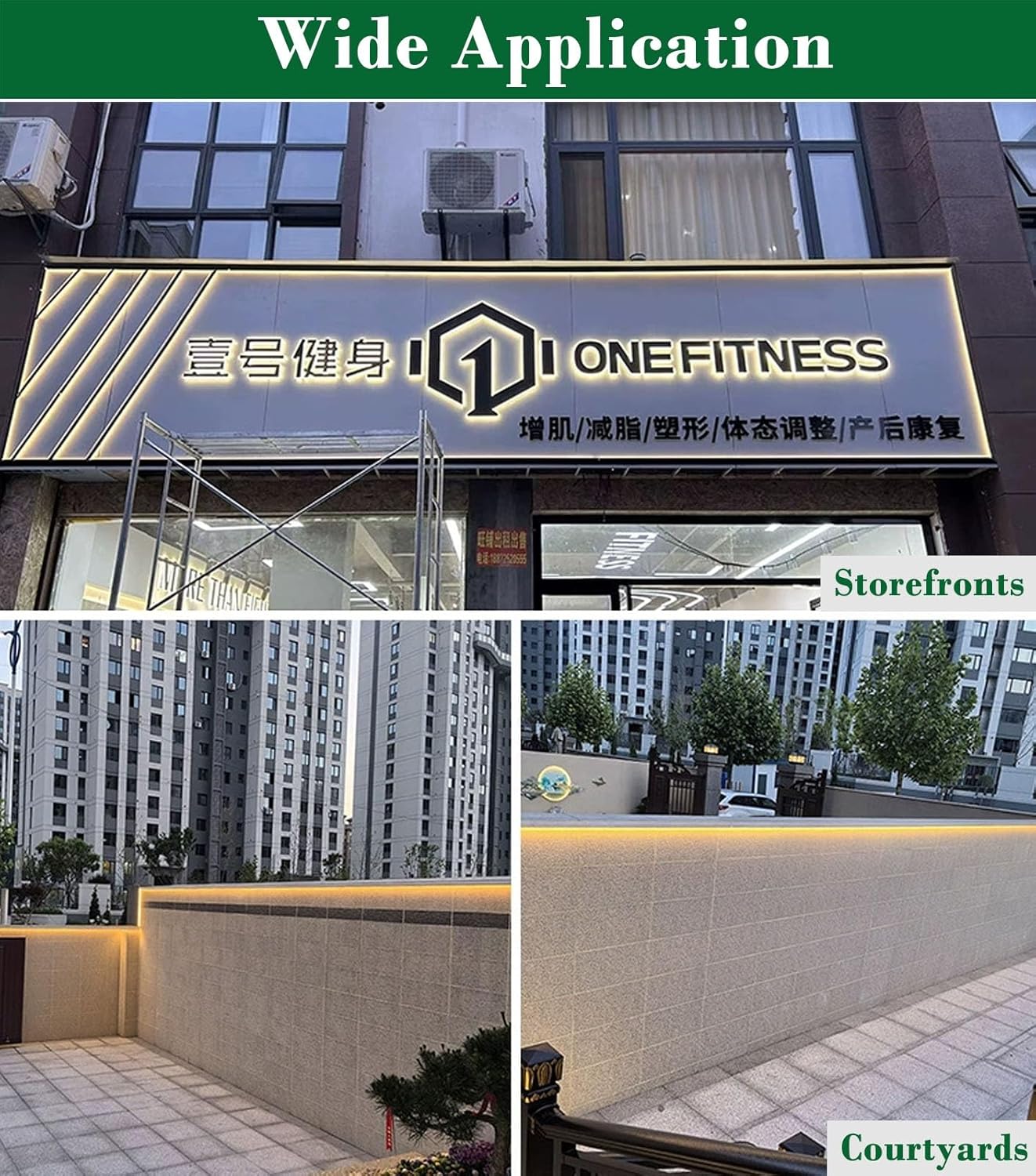 Wall Mount LED Strip Channel for Indirect Lighting, Wall/Ceiling Cornice Crown Moulding LED Diffuser Channel, Indoor Outdoor Waterproof LED Coving(White,3meters(9.8ft))