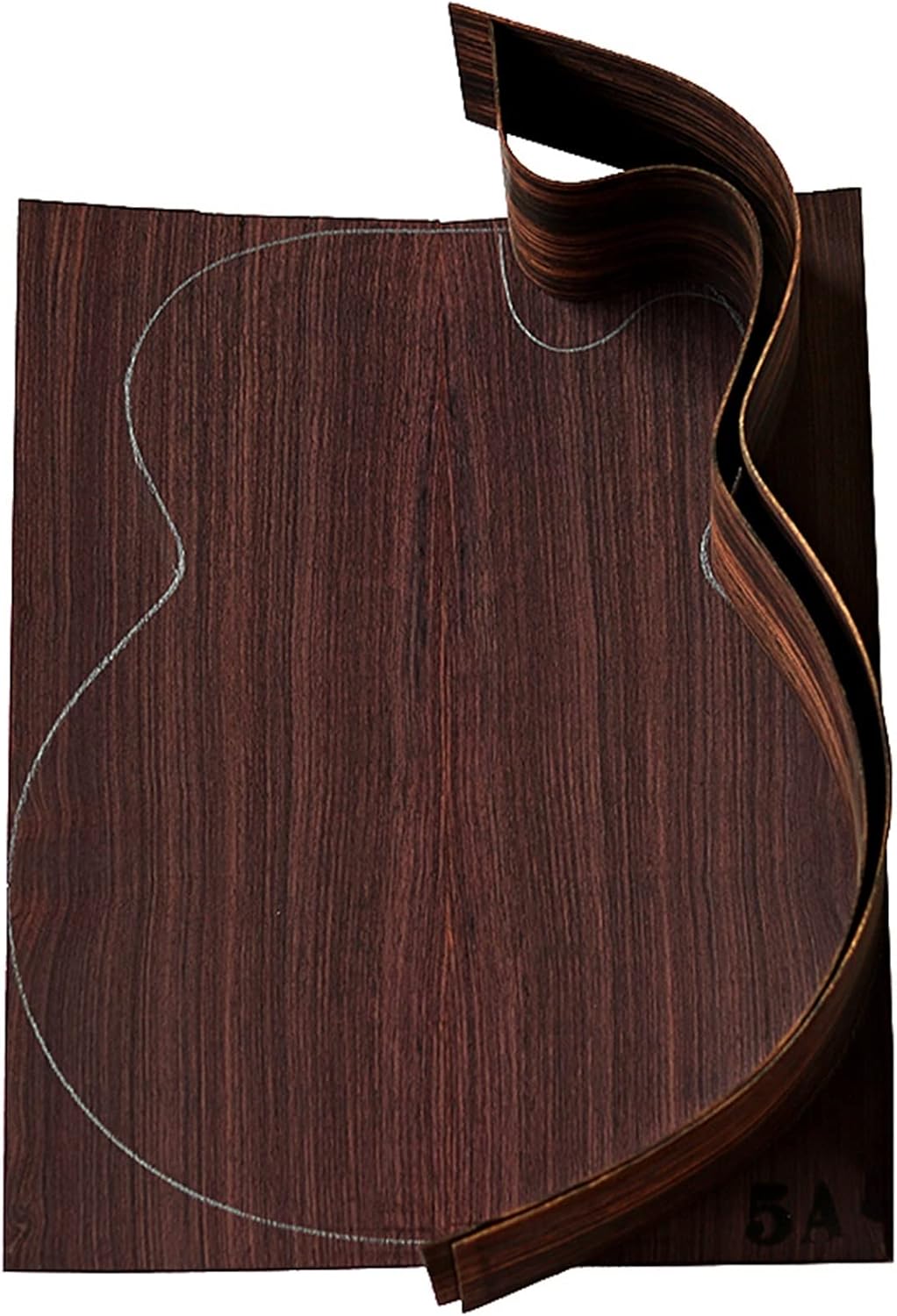 43 Inch 42 Inch Full Single Folk Guitar Accessories Making Material Set Combination Rosewood Guitar Unfinished Guitar Body (Color : 4)