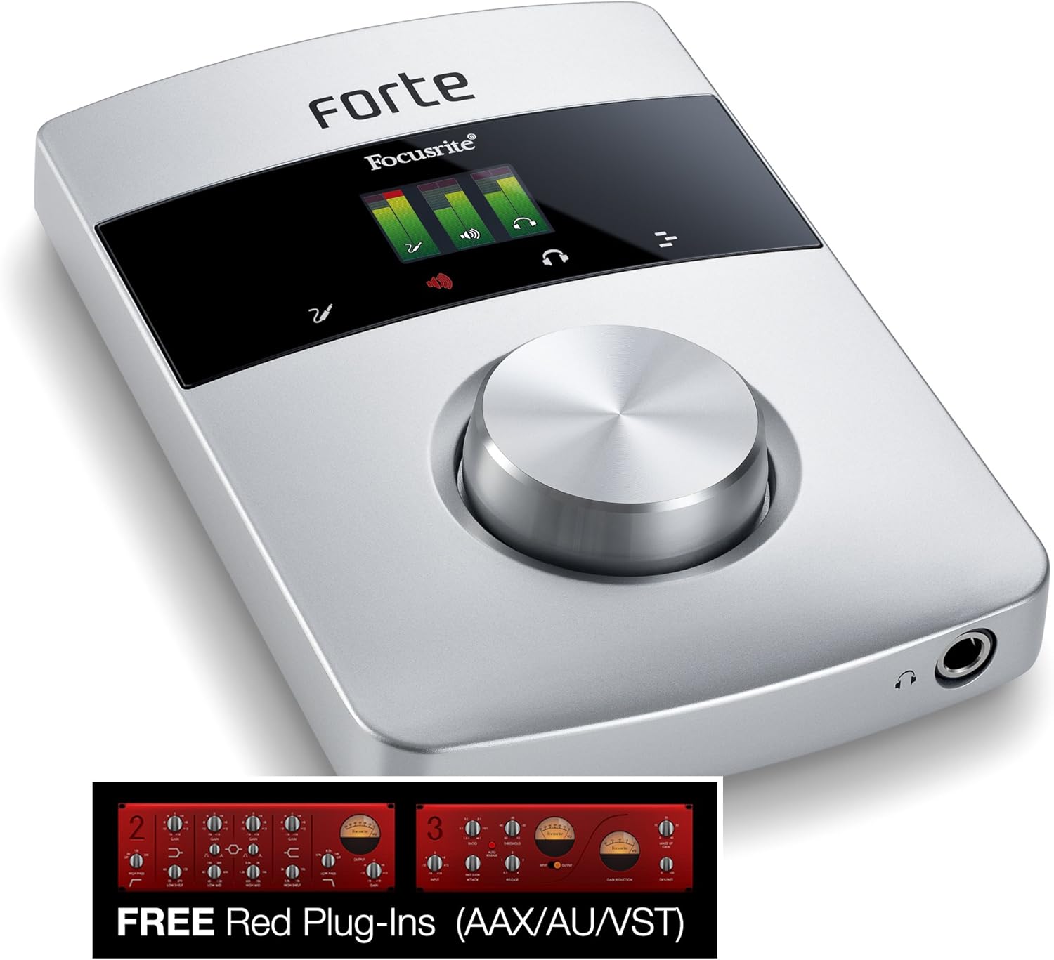 Focusrite Forte Premium 2 In, 4 Out Portable USB Interface for Mac and Windows