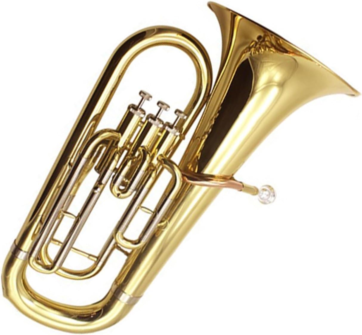 B Flat Key Euphonium Beginner Professional Metal Brass Instrument With Case Euphonium All-brass Instrument