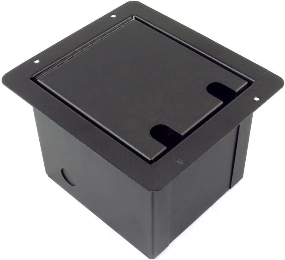 Elite Core | FB8-4XF2XM2E | Recessed Floor Box | 4 XLR Female, 2 XLR Male, and 2 Tactical Ethernet Connections