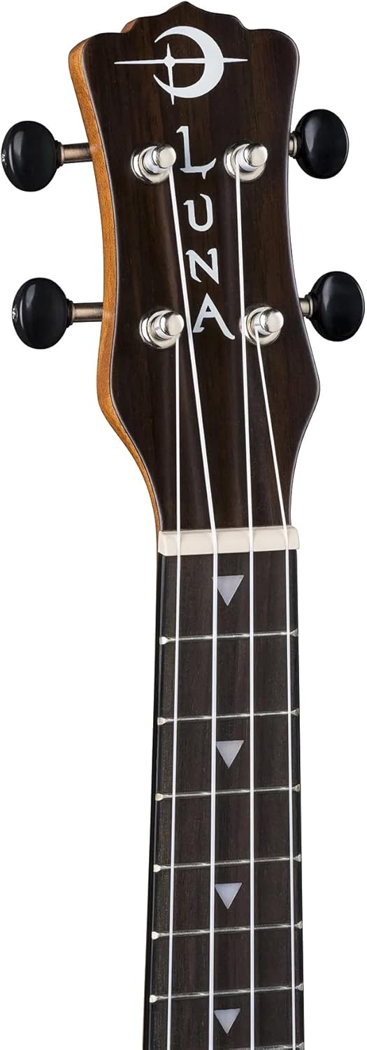 Luna Vintage Mahogany Concert Ukulele Pack with Tuner and Bag