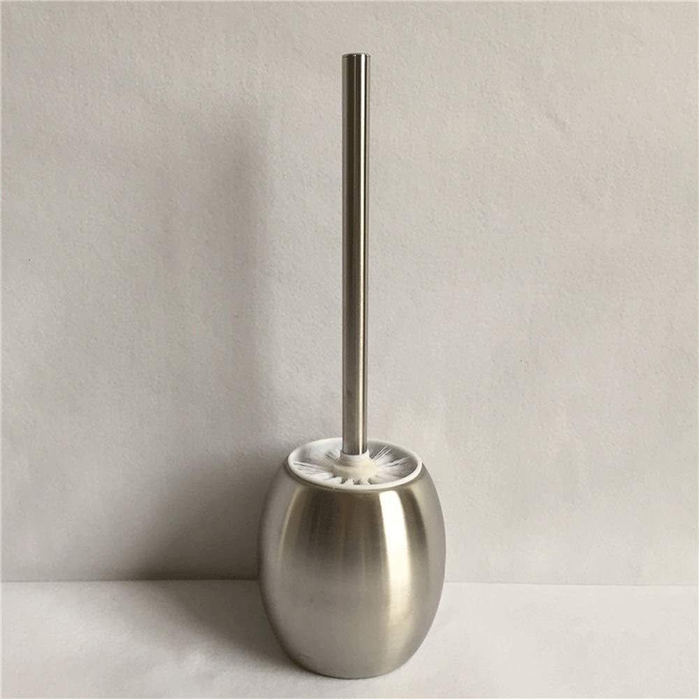 Toilet Brush with Holder Stainless Steel Bowl Cleaner, for Cleaning and Scrubbing Bathroom Floors and Accessories