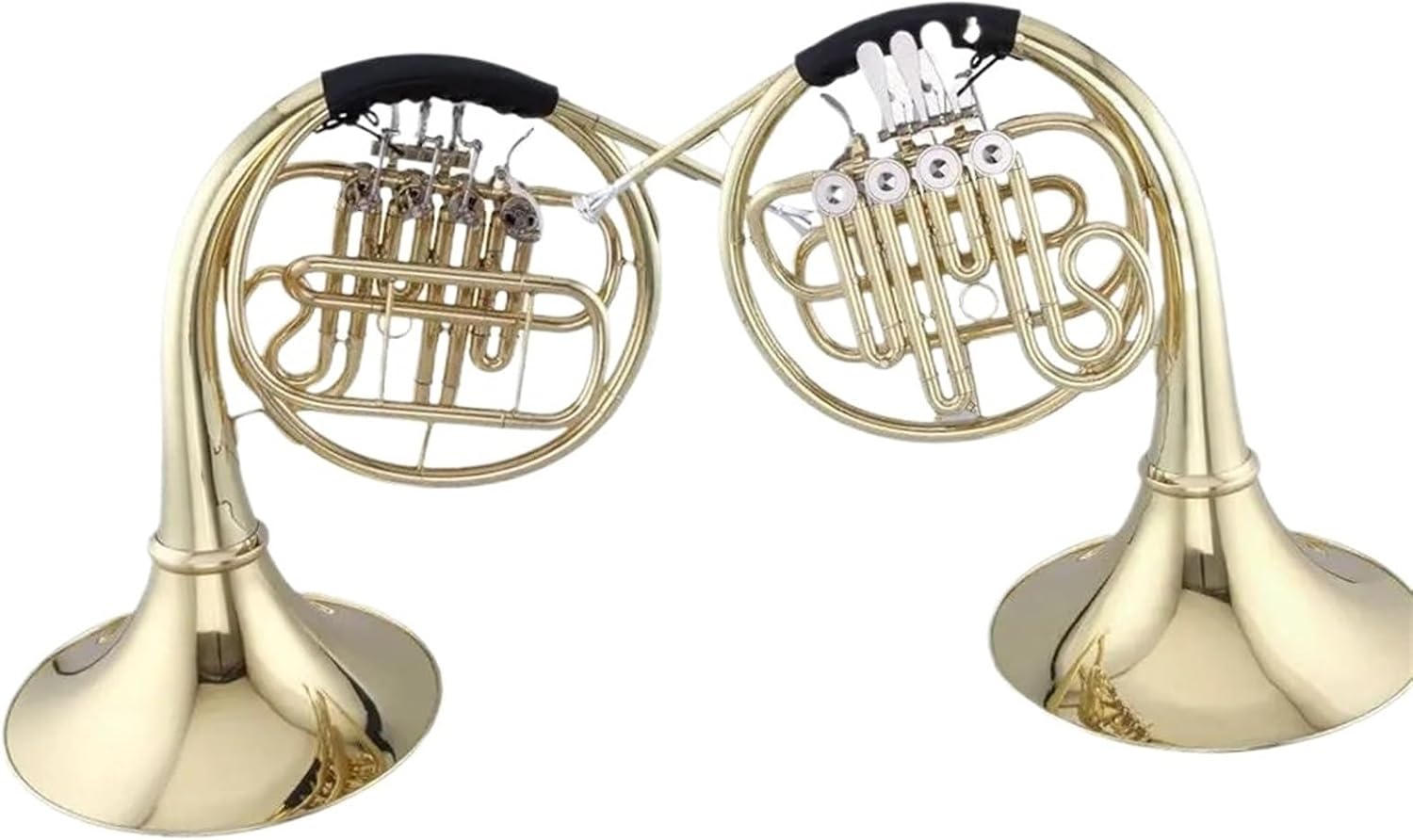 Brass French Horn 4-Key French Horn Single With Gold Lacquer Bb Tone Brass Body With Yellow Brass Material