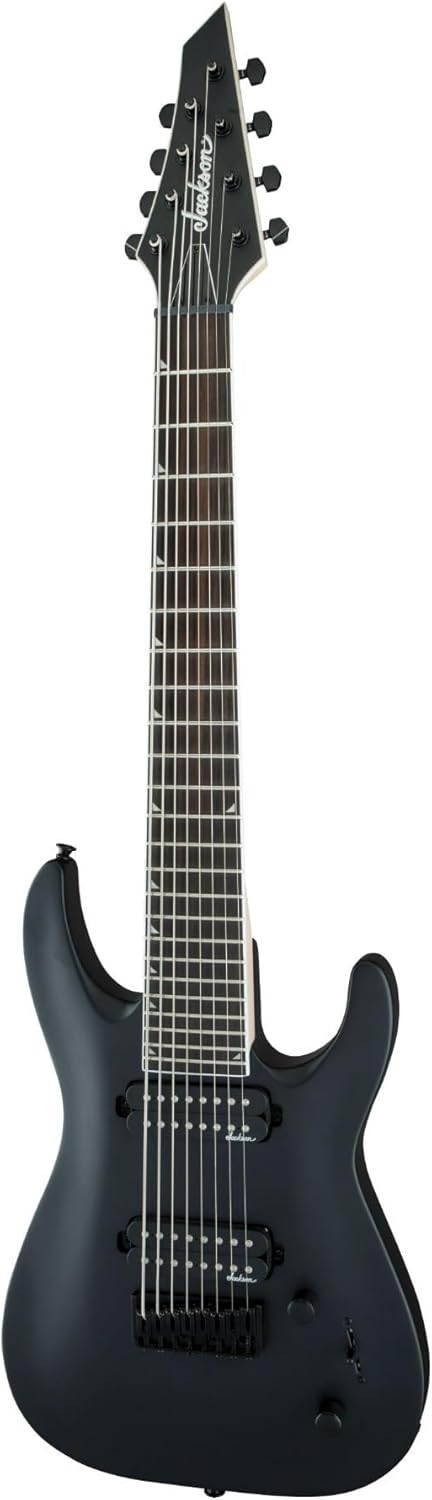 Jackson JS Series Dinky JS32-8 - Satin Black with Amaranth Fingerboard
