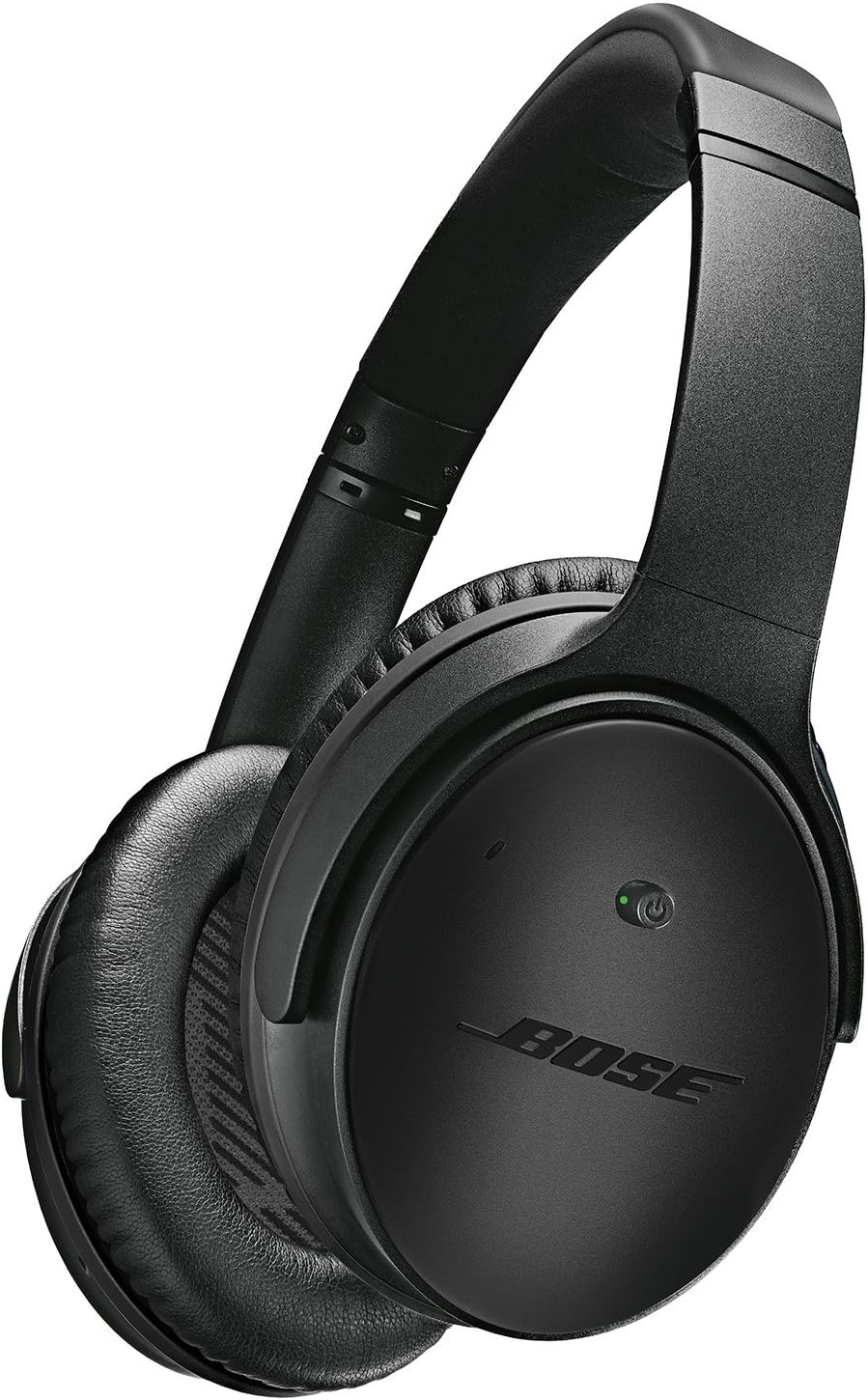 Bose QuietComfort 25 Acoustic Noise Cancelling Headphones for Apple Devices, Triple Black (wired, 3.5mm) (Renewed)