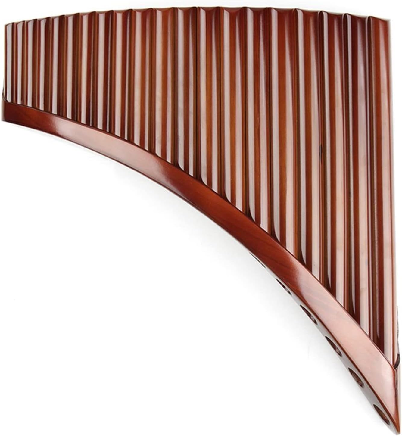 TSTS Beginner Pan Flute 20 Pipes E Key Pan Flute Pan Pipes Woodwind Instrument Chinese Traditional Musical Instrument Bamboo Pan Flute (Color : Left-Hand)