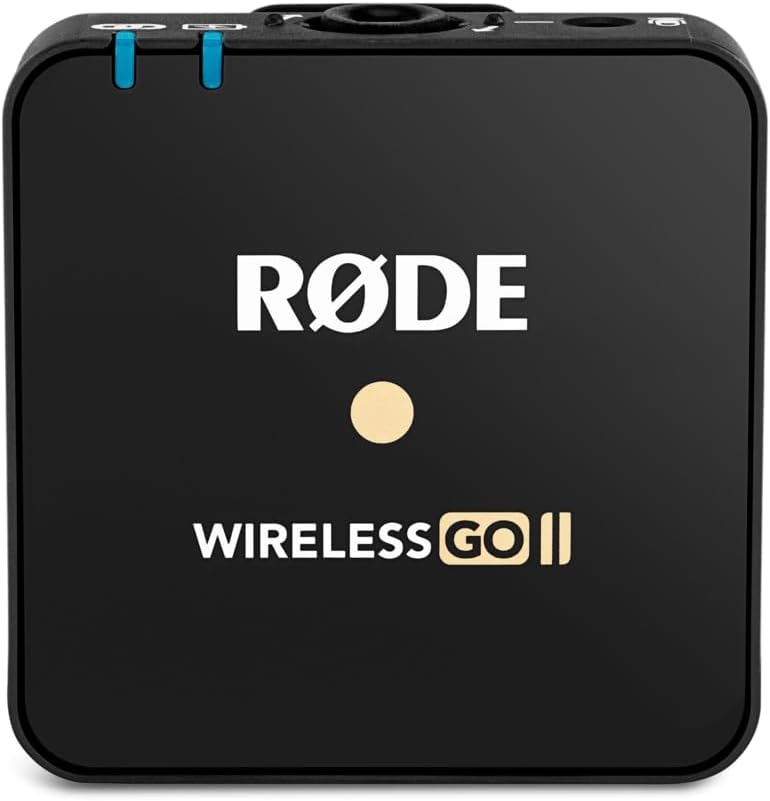 RØDE Wireless GO II TX Ultra-compact Wireless Transmitter with Built-in Microphone, On-board Recording and up to 200m Range for Filmmaking, Interviews and Content Creation (Transmitter Only)
