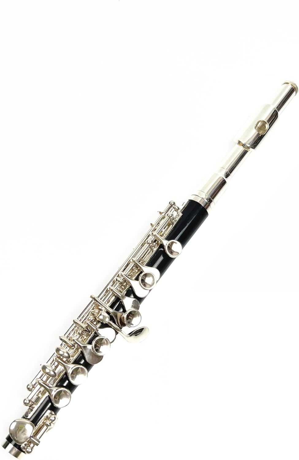 Half-size Flute Piccolo Cupronickel Silver Plated C Key Tone 16 Holes Piccolo w/Stick Case Screwdriver Woodwind Instruments
