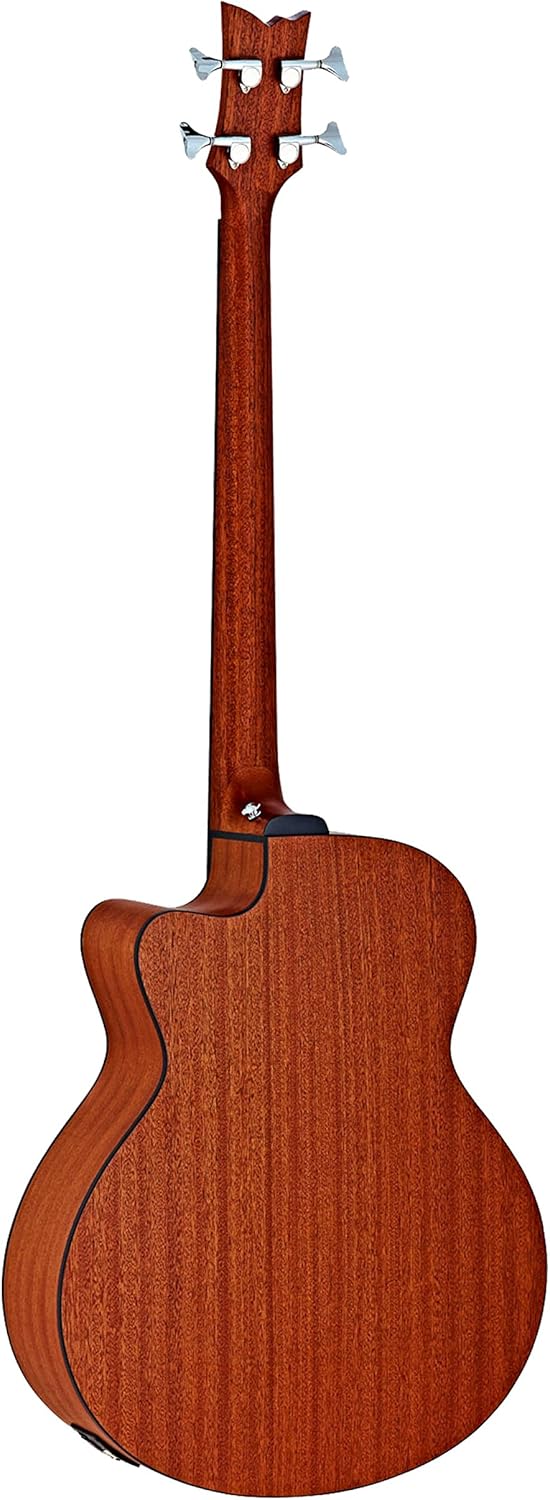 Ortega Guitars 4 String Deep Series Medium Scale Solid Top Acoustic-Electric Bass, Right (D538-4)