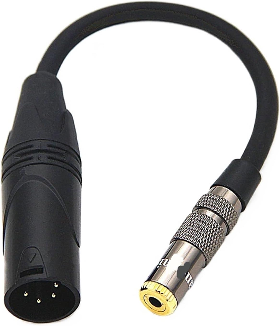 COKYIS Male 4 Pin XLR Balance to 3.5mm 2.5mm 6.35mm 4.4mm Female Audio Cable DAC Stage 4 Core XLR Headphone Adapter Cable(4PXLR - 2.5MM Female)