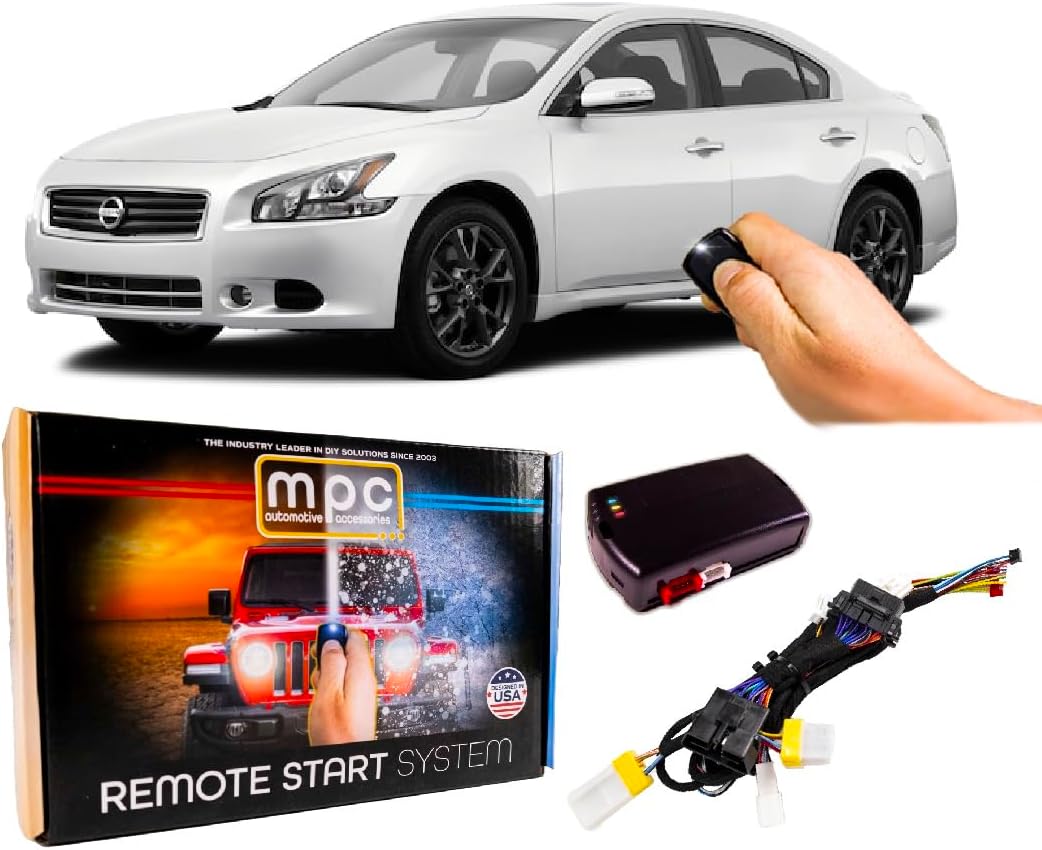 MPC Remote Start Kit Compatible with Nissan Maxima 2009-2014 || Plug-in T-Harness || Lock 3X to Start || USA Tech Support