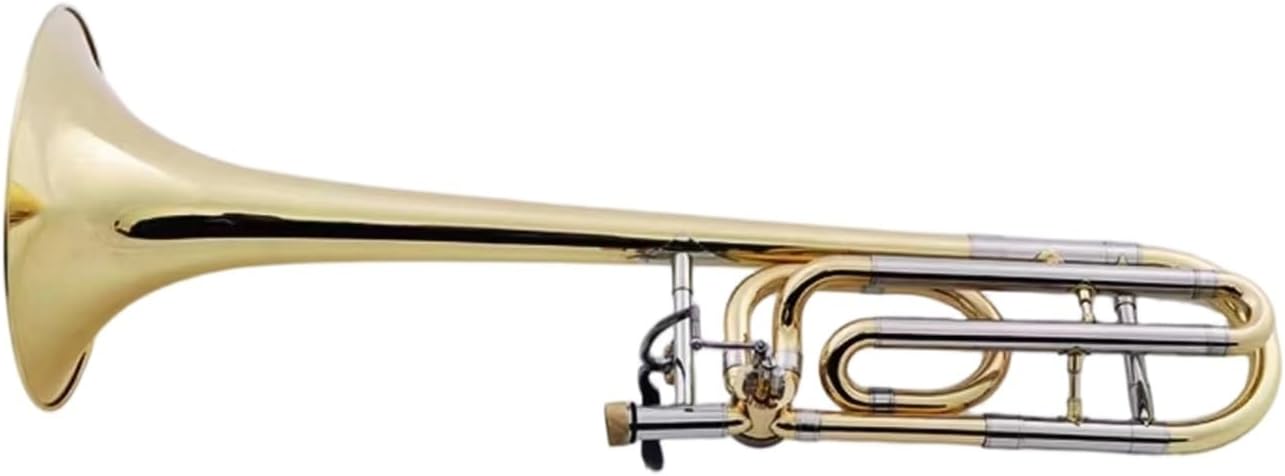 Adult Trombone Instrument B Flat To F Key Tenor Trombone Professional Performance Lacquer Gold