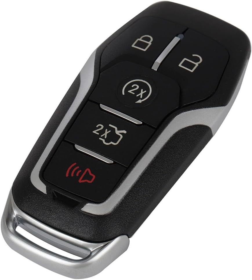 ECCPP M3N-A2C31243300 Keyless Entry Remote Car Key Fob Replacement for 2015-2017 Fit for Ford Edge L 2016-2017 Fit for Ford Explorer L 5 Buttons Pack of 2